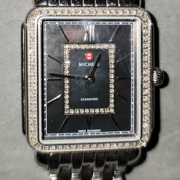 Michele  Deco Madison Black Mother of Pearl Watch main image 4